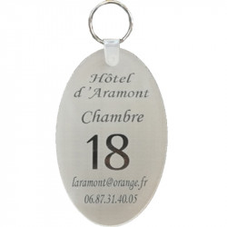 Porte-clefs Hôtel Ovale