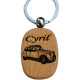 Porte-clefs rectangle doux en bois