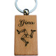 Porte-Clefs rectangle en bois