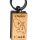 Porte-Clefs rectangle en bois