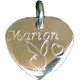 Pendentif coeur acier